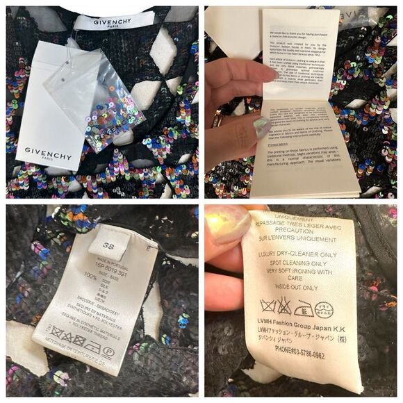 Givenchy Star-Embellished Cocktail Tank Dress in Black US 6/8 NWT - Picture 11 of 16